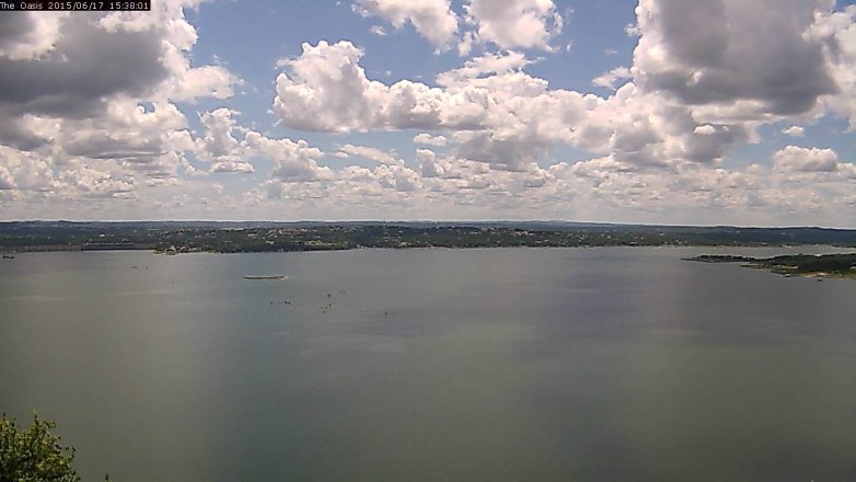 Lake Travis webcam, June 17, 2015 2:45 PM CT