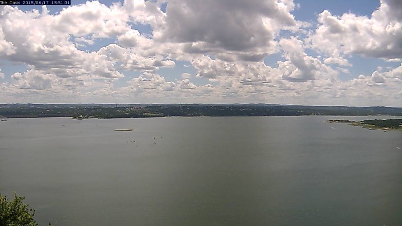 Lake Travis webcam, June 17, 2015 2:55 PM CT