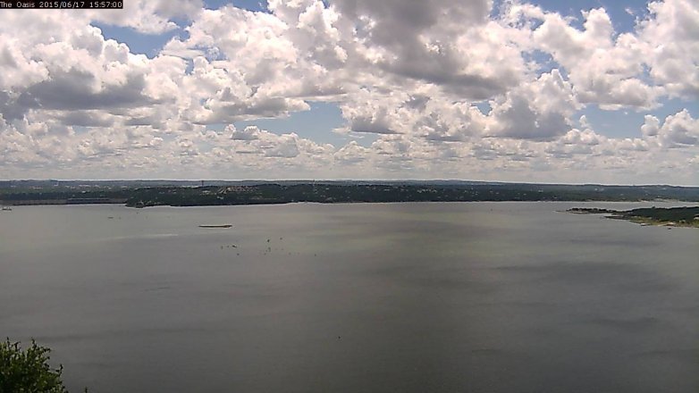 Lake Travis webcam, June 17, 2015 3:05 PM CT