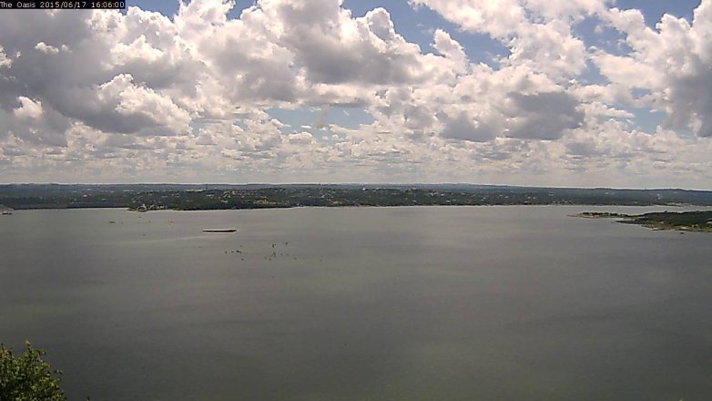 Lake Travis webcam, June 17, 2015 3:10 PM CT