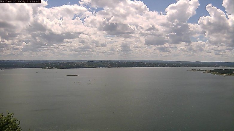 Lake Travis webcam, June 17, 2015 3:20 PM CT