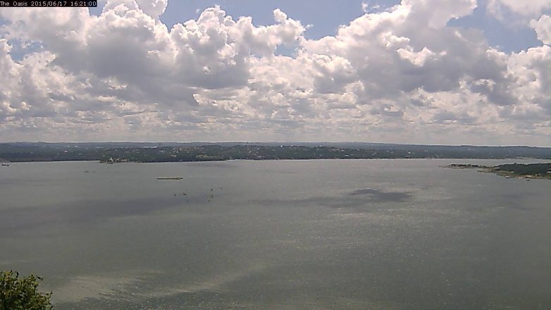 Lake Travis webcam, June 17, 2015 3:30 PM CT
