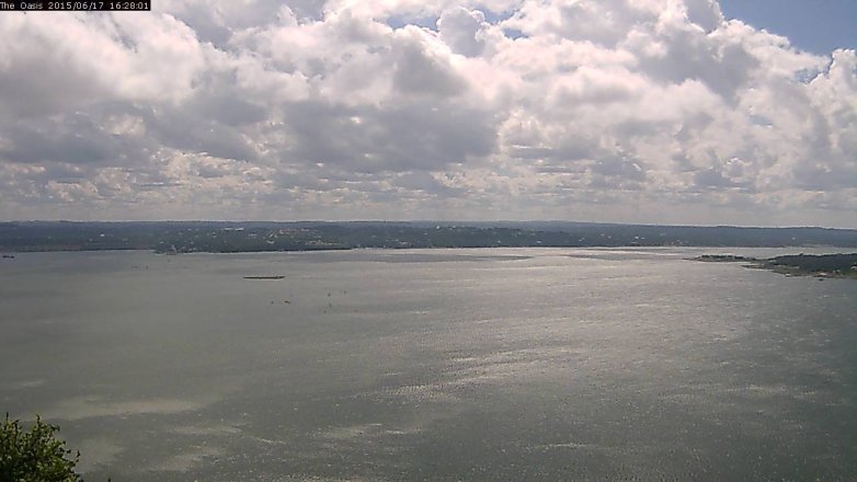 Lake Travis webcam, June 17, 2015 3:35 PM CT