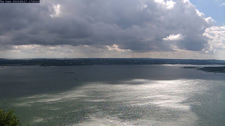 Lake Travis webcam, June 17, 2015 4:10 PM CT