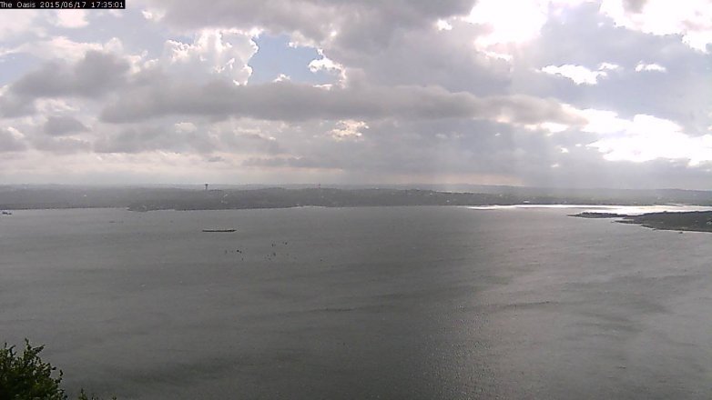 Lake Travis webcam, June 17, 2015 4:40 PM CT