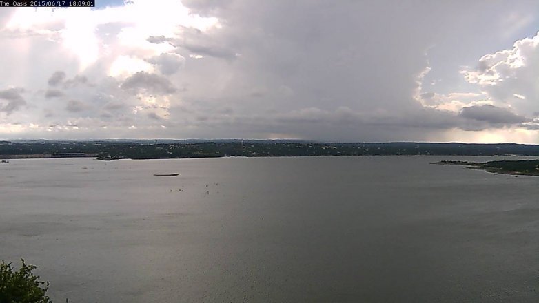 Lake Travis webcam, June 17, 2015 5:15 PM CT