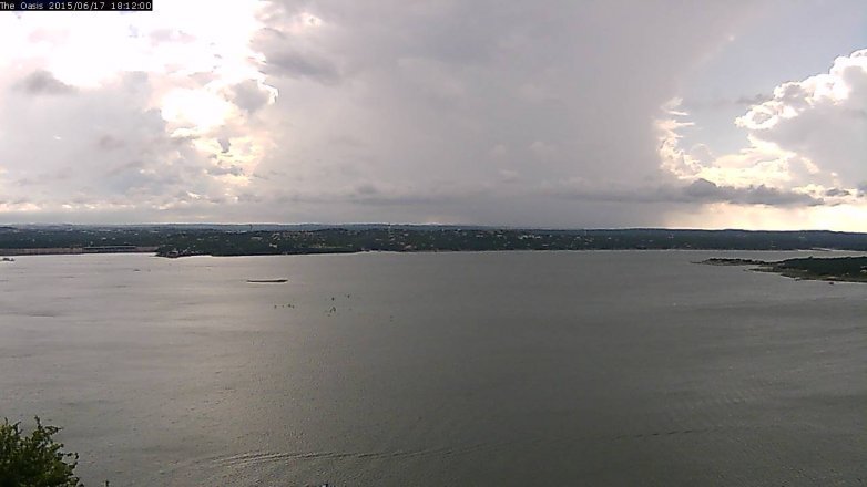 Lake Travis webcam, June 17, 2015 5:20 PM CT