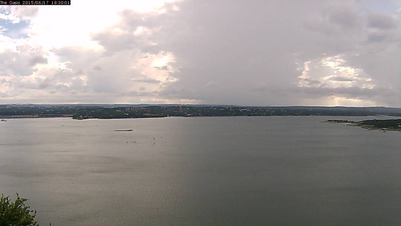 Lake Travis webcam, June 17, 2015 5:35 PM CT