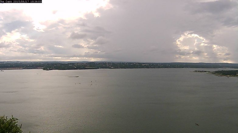 Lake Travis webcam, June 17, 2015 5:40 PM CT
