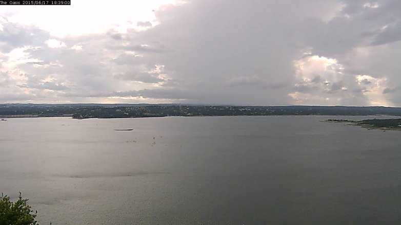 Lake Travis webcam, June 17, 2015 5:45 PM CT