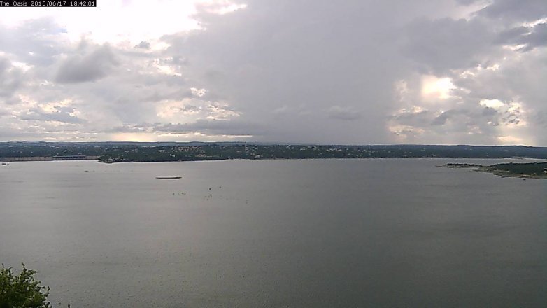 Lake Travis webcam, June 17, 2015 5:50 PM CT