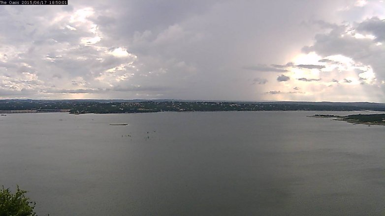 Lake Travis webcam, June 17, 2015 5:55 PM CT
