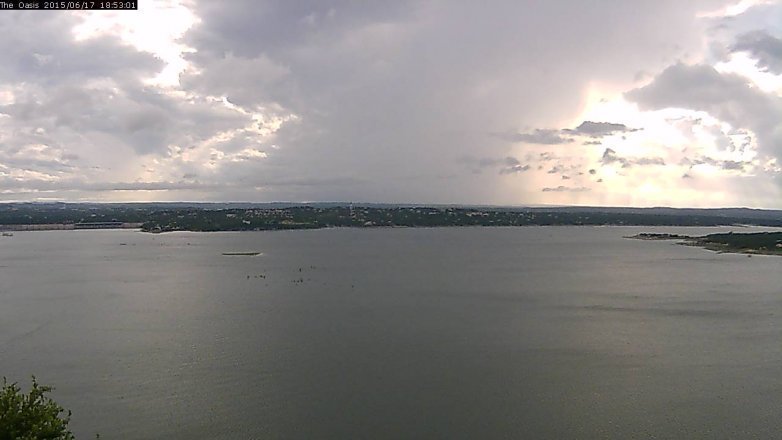Lake Travis webcam, June 17, 2015 6:05 PM CT