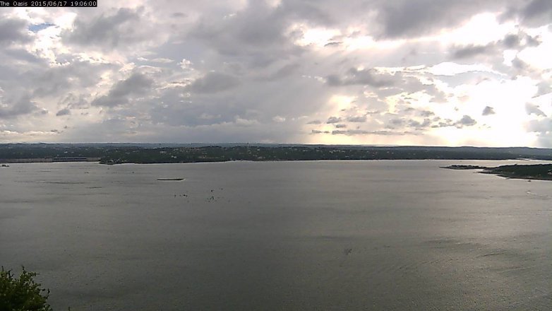 Lake Travis webcam, June 17, 2015 6:10 PM CT