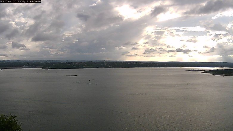 Lake Travis webcam, June 17, 2015 6:15 PM CT