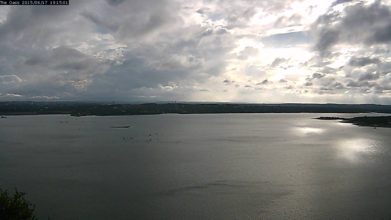 Lake Travis webcam, June 17, 2015 6:20 PM CT