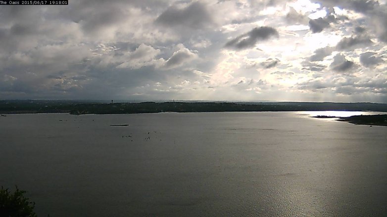 Lake Travis webcam, June 17, 2015 6:25 PM CT