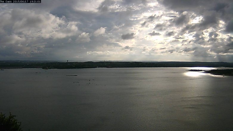 Lake Travis webcam, June 17, 2015 6:30 PM CT