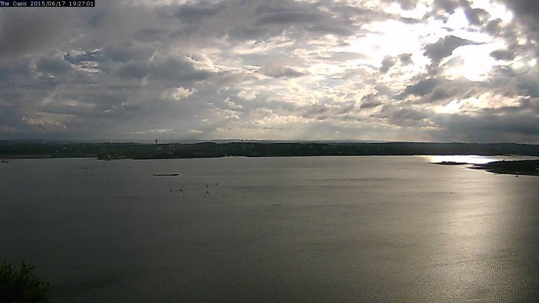 Lake Travis webcam, June 17, 2015 6:35 PM CT