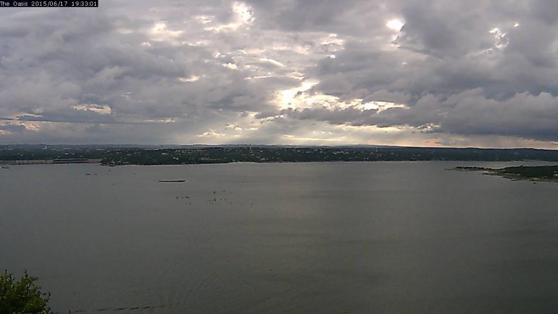 Lake Travis webcam, June 17, 2015 6:40 PM CT