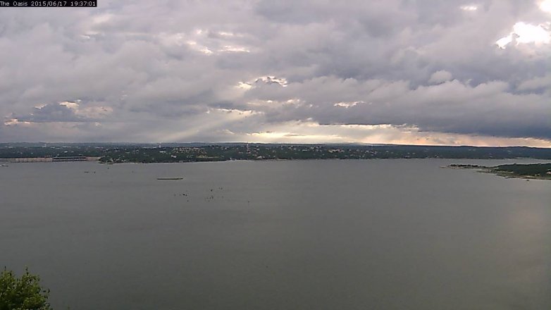 Lake Travis webcam, June 17, 2015 6:45 PM CT