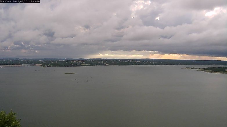 Lake Travis webcam, June 17, 2015 6:50 PM CT