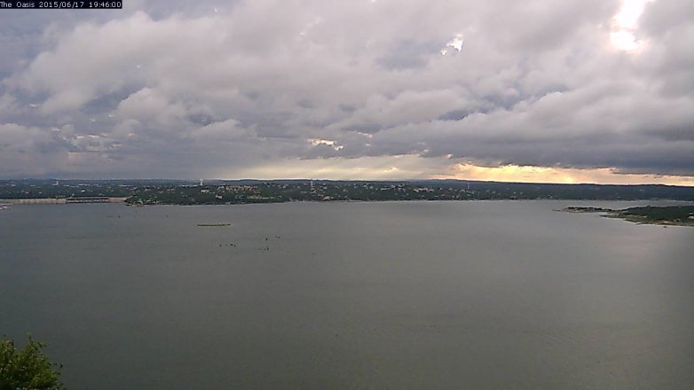 Lake Travis webcam, June 17, 2015 6:55 PM CT