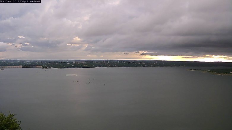 Lake Travis webcam, June 17, 2015 7:05 PM CT