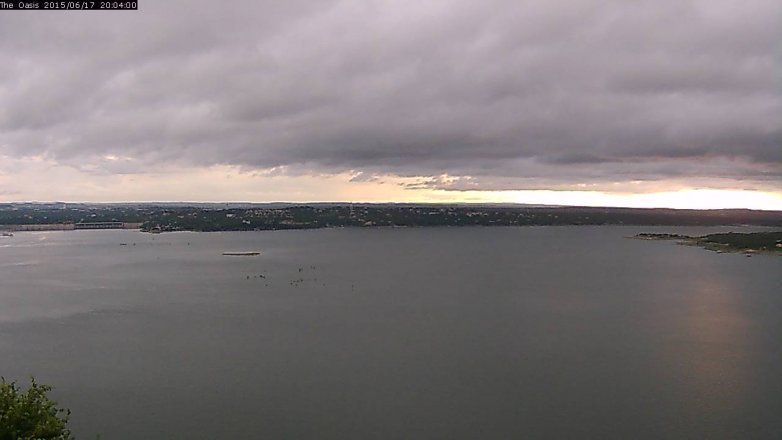 Lake Travis webcam, June 17, 2015 7:10 PM CT