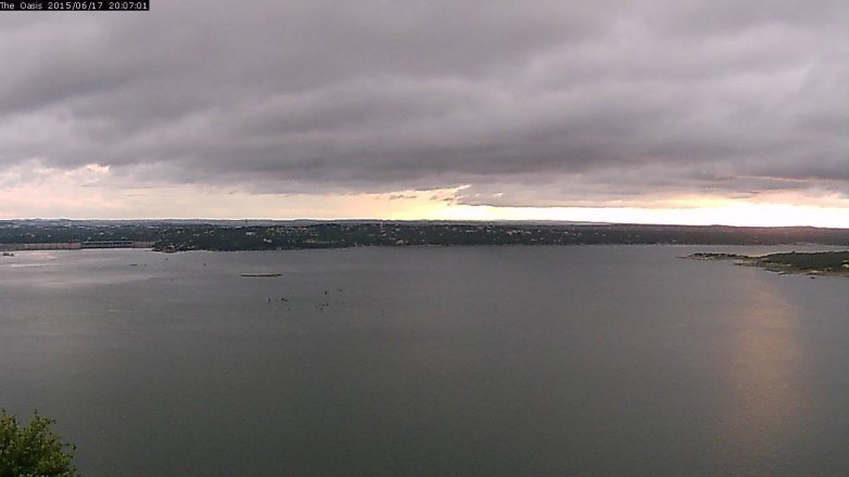Lake Travis webcam, June 17, 2015 7:15 PM CT
