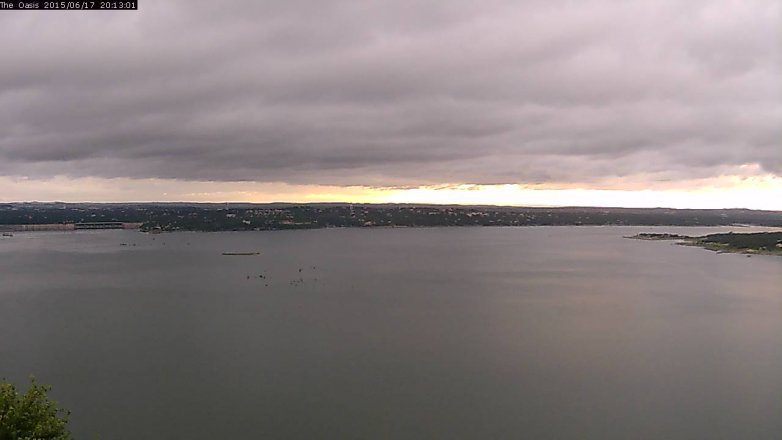 Lake Travis webcam, June 17, 2015 7:20 PM CT