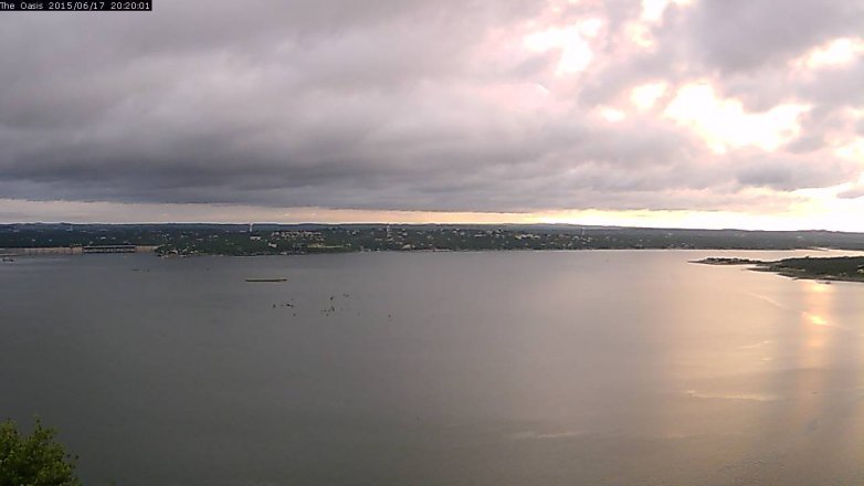 Lake Travis webcam, June 17, 2015 7:25 PM CT