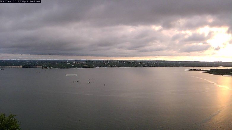 Lake Travis webcam, June 17, 2015 7:30 PM CT