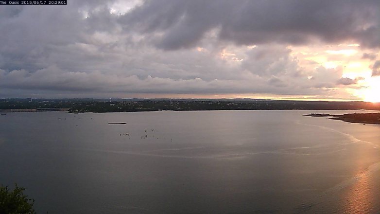 Lake Travis webcam, June 17, 2015 7:35 PM CT
