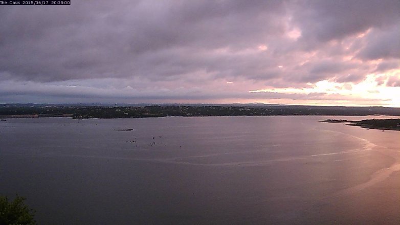 Lake Travis webcam, June 17, 2015 7:45 PM CT