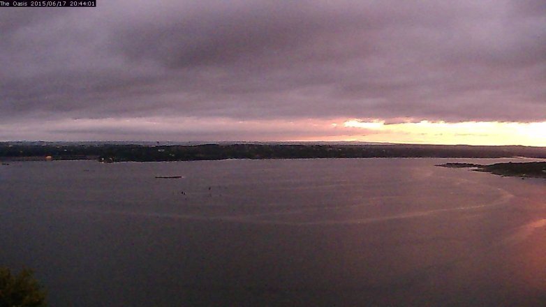 Lake Travis webcam, June 17, 2015 7:50 PM CT