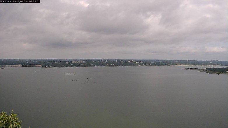 Lake Travis webcam, June 18, 2015 9:00 AM CT