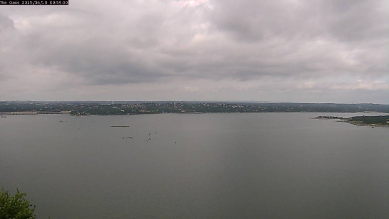 Lake Travis webcam, June 18, 2015 9:05 AM CT