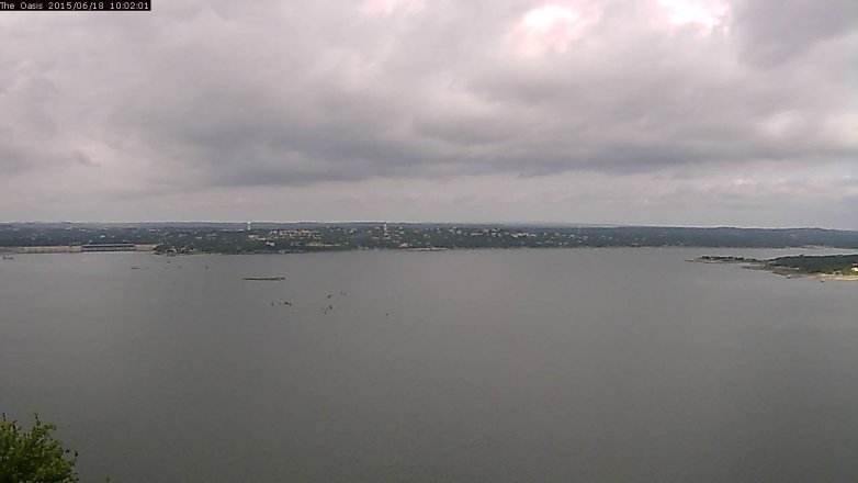 Lake Travis webcam, June 18, 2015 9:10 AM CT