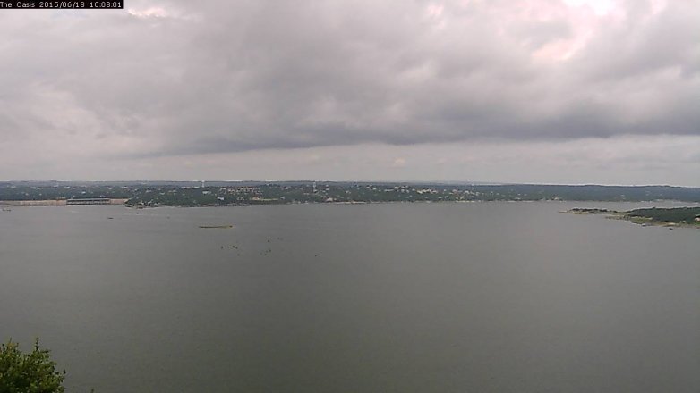 Lake Travis webcam, June 18, 2015 9:15 AM CT