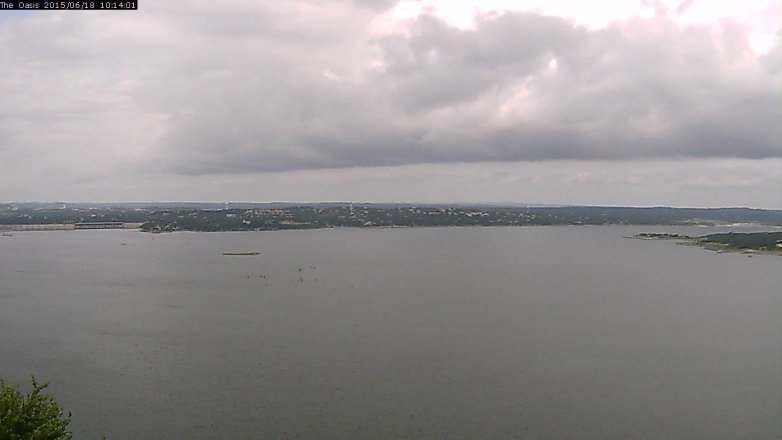 Lake Travis webcam, June 18, 2015 9:20 AM CT