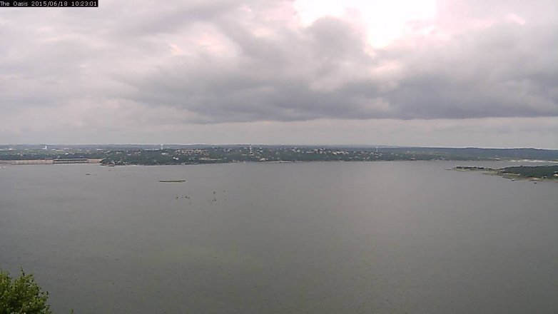 Lake Travis webcam, June 18, 2015 9:30 AM CT