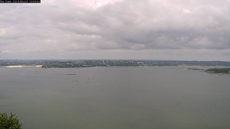 Lake Travis webcam, June 18, 2015 9:35 AM CT