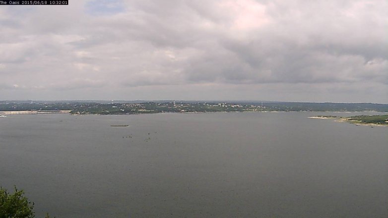Lake Travis webcam, June 18, 2015 9:40 AM CT