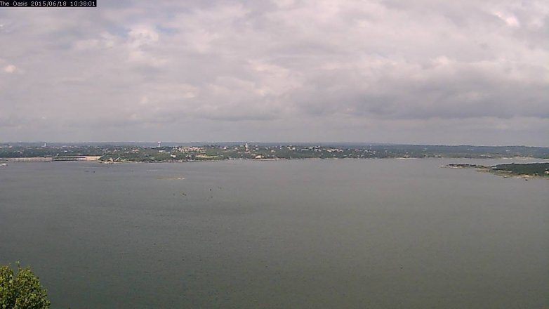 Lake Travis webcam, June 18, 2015 9:45 AM CT
