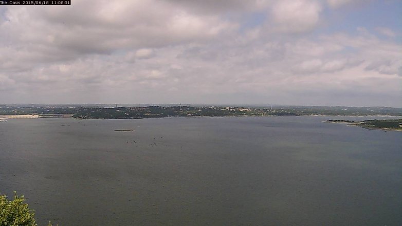 Lake Travis webcam, June 18, 2015 10:15 AM CT