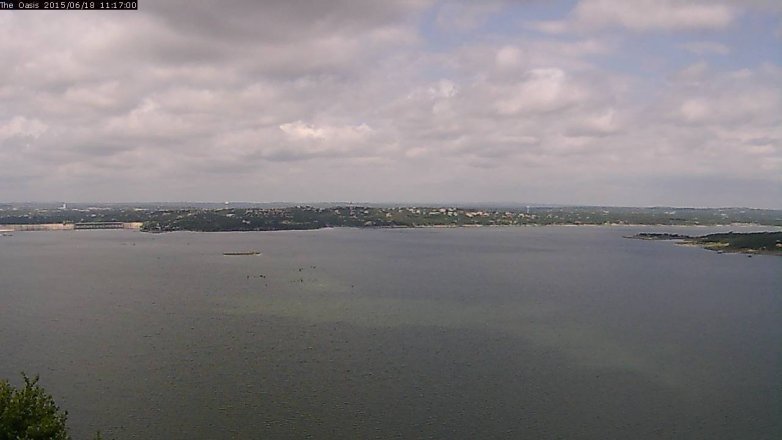 Lake Travis webcam, June 18, 2015 10:25 AM CT
