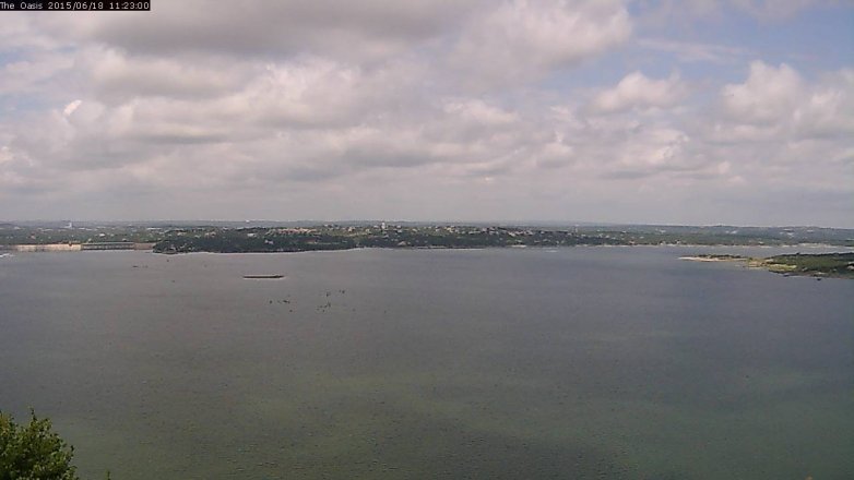 Lake Travis webcam, June 18, 2015 10:30 AM CT