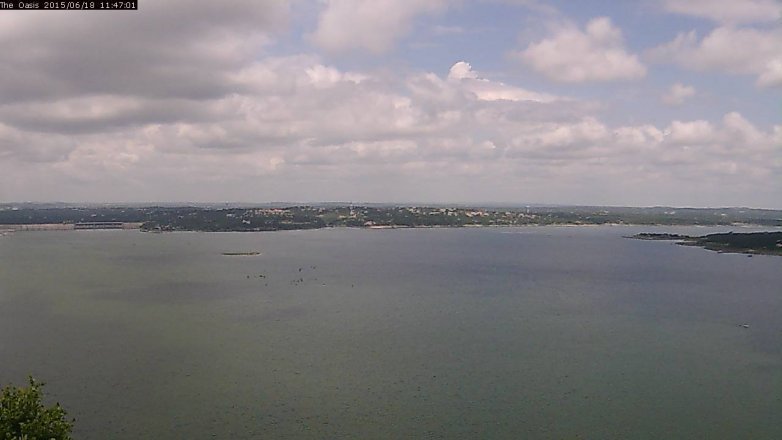 Lake Travis webcam, June 18, 2015 10:55 AM CT