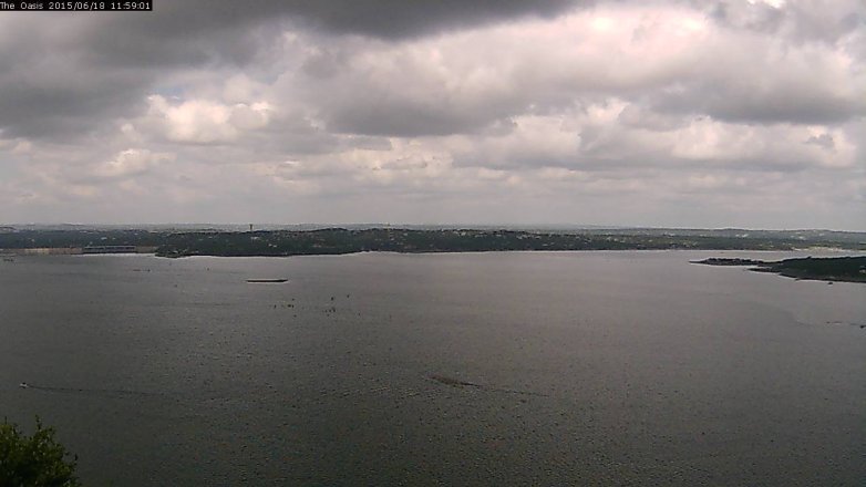 Lake Travis webcam, June 18, 2015 11:05 AM CT